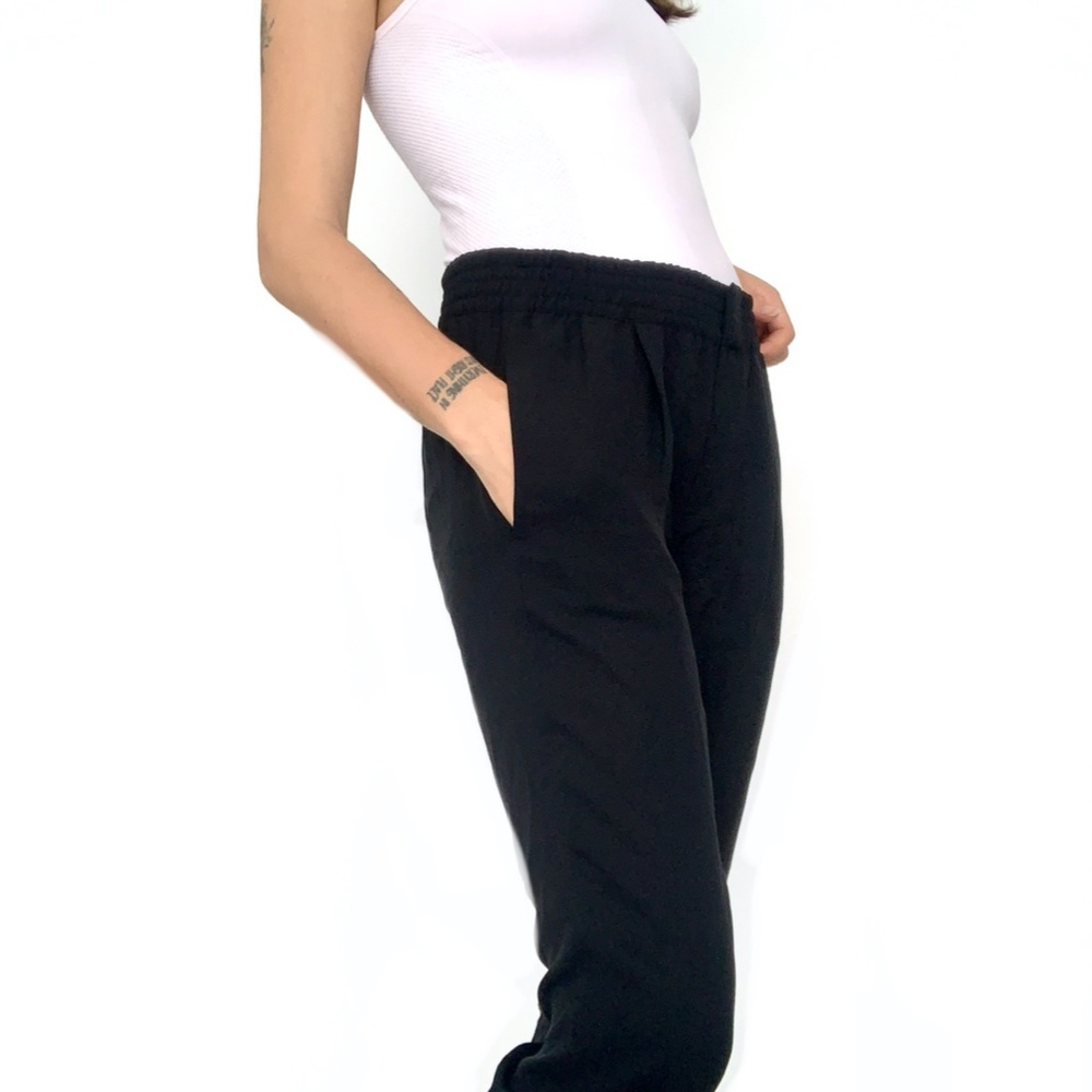 VINCE. Silk Black Trouser Pants XS